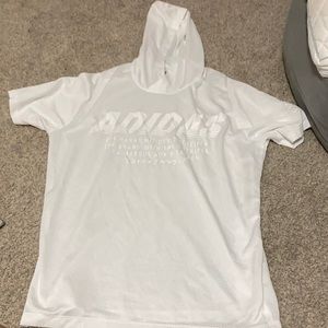 Men’s adidas short sleeve shirt with hood